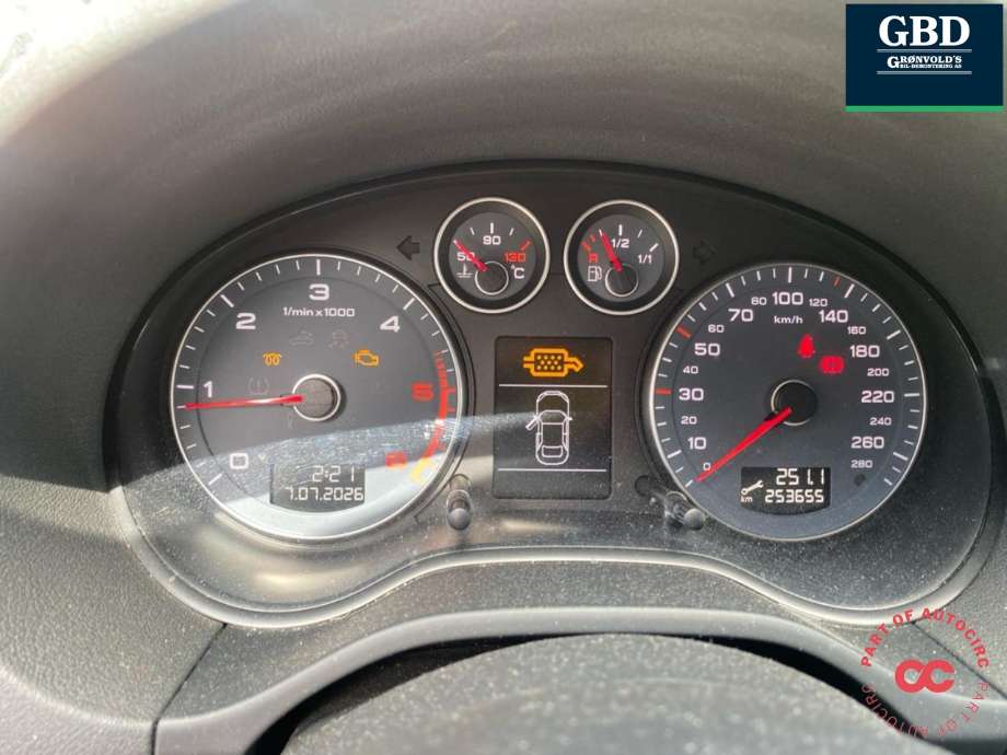 Audi A3 2009-2012 (Type II, Fase 2) , Motorkode: CAYC, Girkassekode: LUB