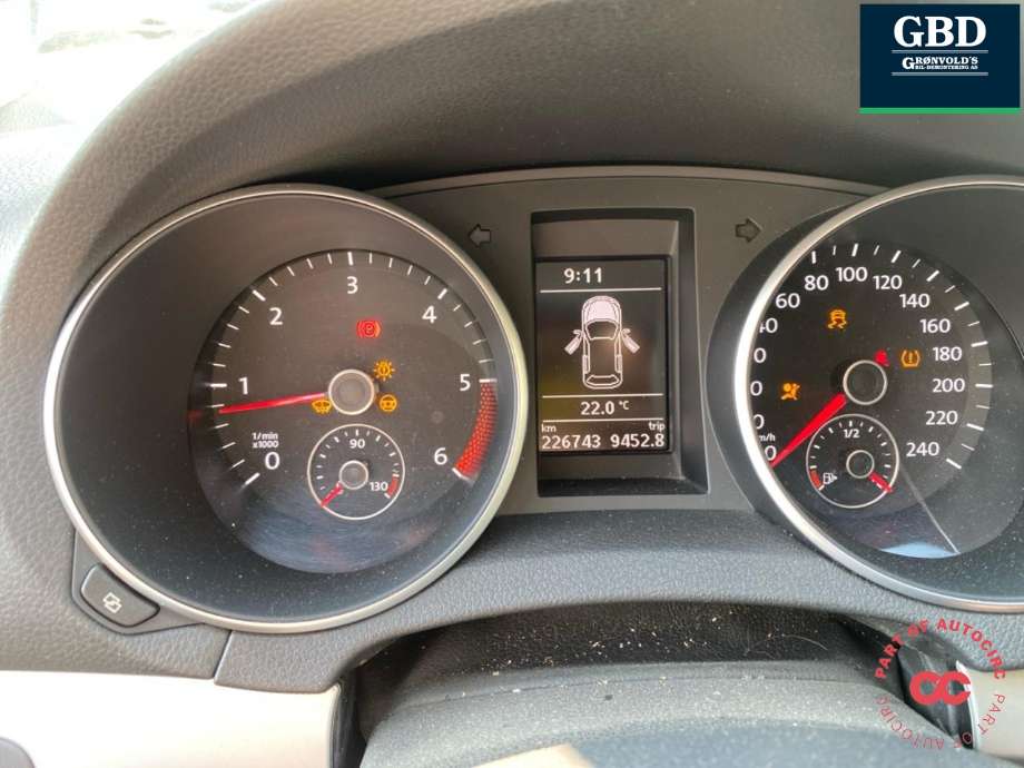 VW Golf VI 2008-2012 , Motorkode: CAYC, Girkassekode: LHW