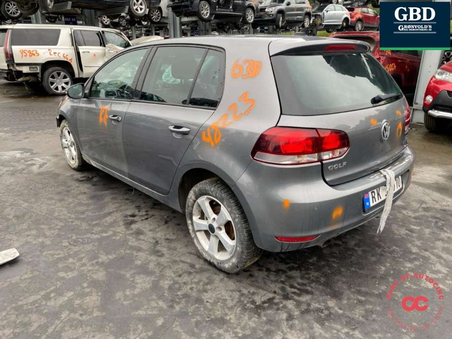 VW Golf VI, 2008-2012 delebil , Motorkode: CAYC, Girkassekode: NKA