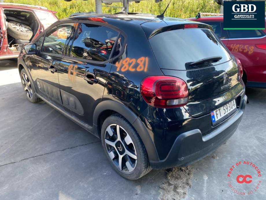 Citroën C3 2016-->> (Type III) delebil , Motorkode: HNZ, Girkassekode: 16 124 443 80