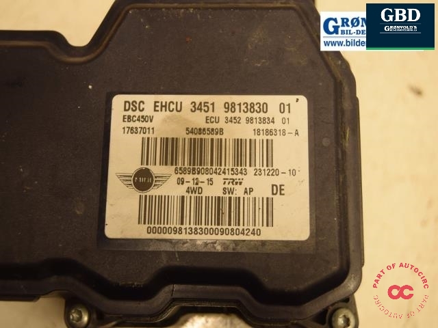 ABS sentral til Mini Countryman 2010-2016 (R60) (R60) (MINI|34 51 9 813 831||6589B908042415343)