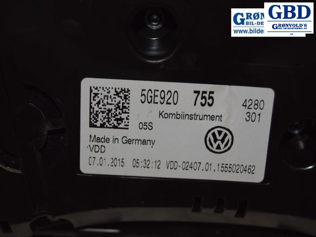 VW e-Golf, 2014-2017 (Fase 1) (VW|5GE920755)