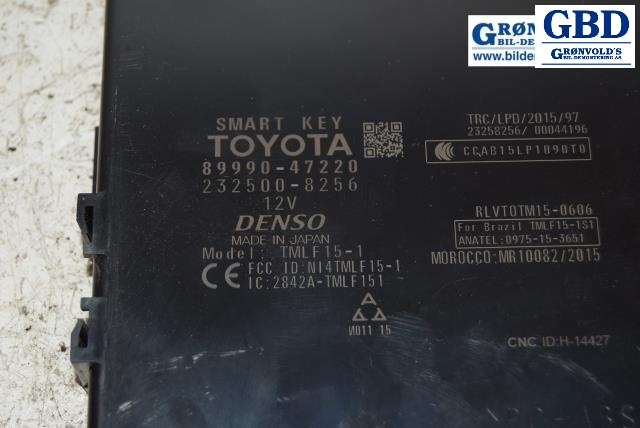 Toyota Prius, 2016- (Type IV, COMBI) (TOYOTA|89990-47220|232500-8256)