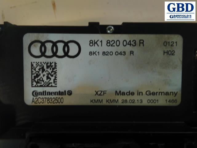 Audi A5, 2007-2016 (Type I) (8K1 820 043 AG|8K1 820 043 R)