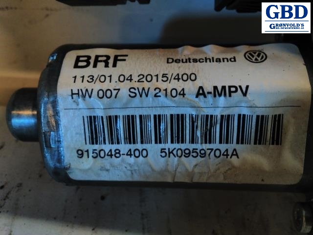 VW Touran, 2010-2015 (Type I, Fase 3) (1T0 839 730 Q)