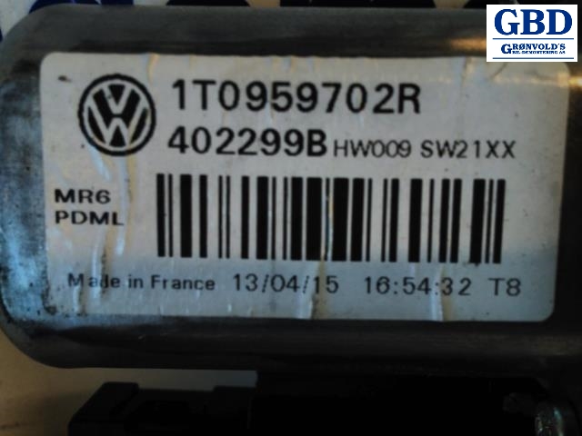 VW Touran, 2010-2015 (Type I, Fase 3) (1T1 837 730 BC)