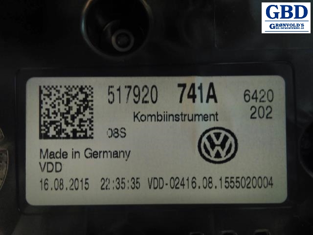 VW Golf Sportsvan, 2014-2018 (517 920 741 A)