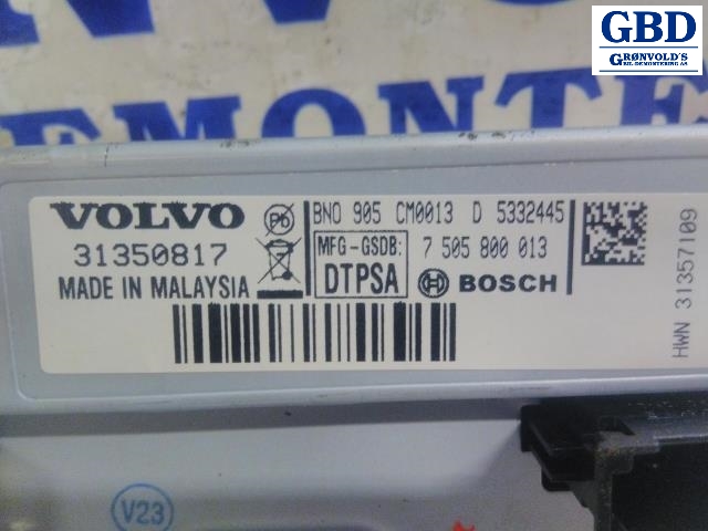 Volvo V40, 2012-2019 (BOSCH|31350817)