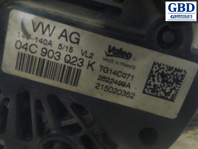 VW Golf VII, 2012-2017 (Fase 1) (VALEO|04C 903 023 K)