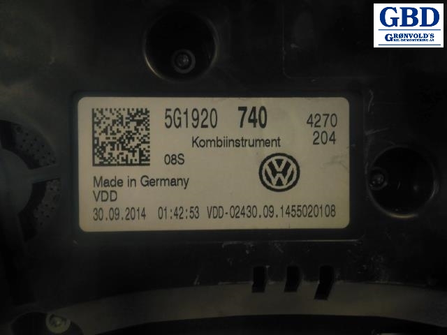 VW Golf VII, 2012-2017 (Fase 1) (5G1 920 740 |5G1920)