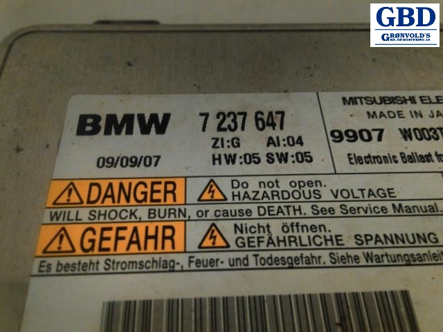 BMW 3-Serie, 2005-2011 (E90/E91/E92/E93) (MITSUBISHI ELECTRIC|63 11 7 237 647)