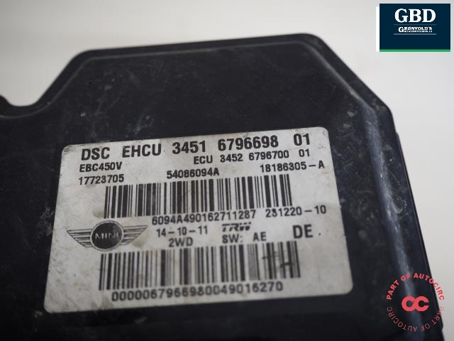 ABS sentral til Mini Countryman 2010-2016 (R60) (R60) (TRW|34 51 6 858 544|)