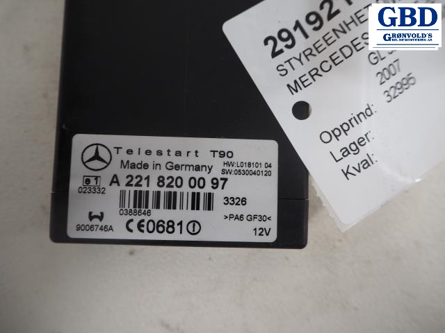 Mercedes GL, 2006-2012 (X164)(|A 221 820 00 97)