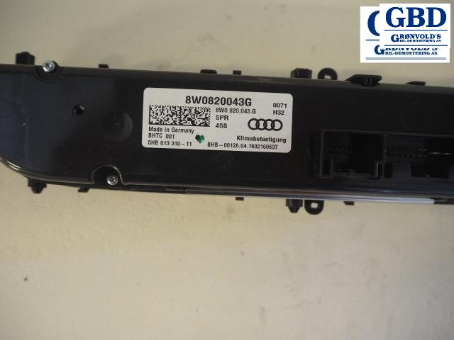 Audi A4, 2015-2019 (Type V, Fase 1) (B9) (8W0820043G)