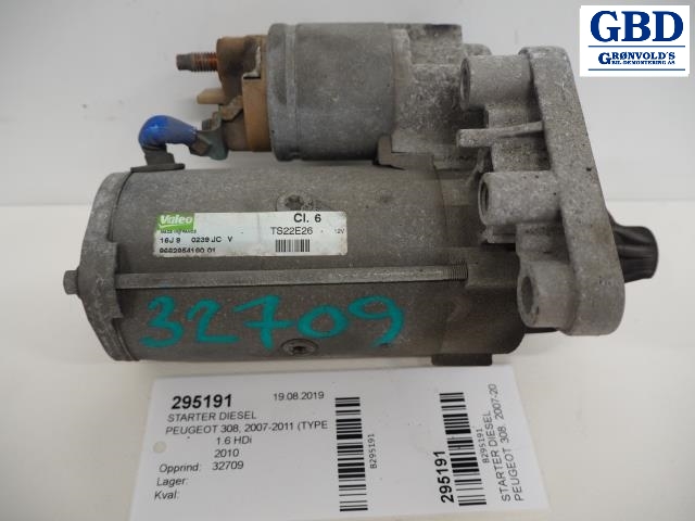 Peugeot 308, 2007-2011 (Type I, Fase 1) (VALEO|5802 AE|9662854180)