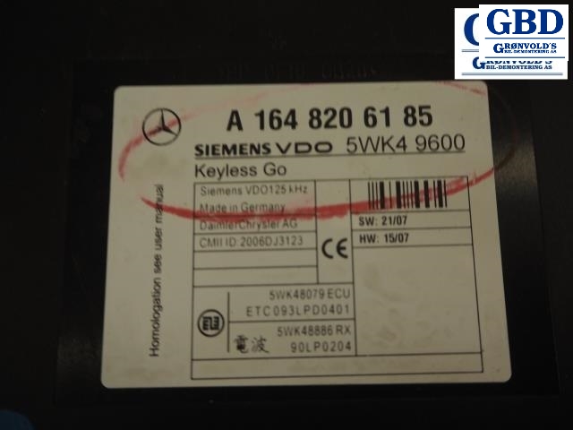 Mercedes ML, 2005-2011 (W164) (MERCEDES|A 164 820 6185)