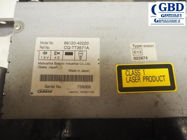 Toyota RAV4, 2006-2009 (Type III, Fase 1) (86120-42220|86120-42221)