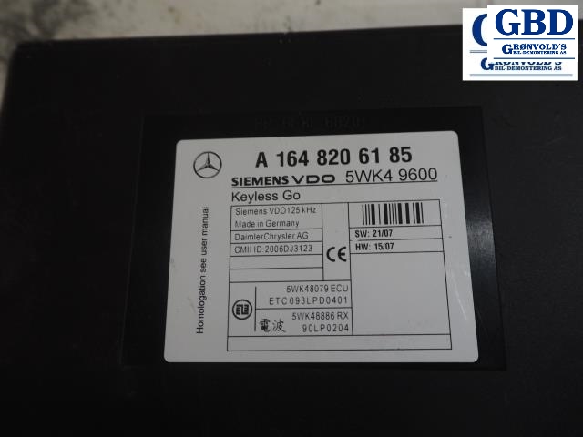 Mercedes ML, 2005-2011 (W164) (MERCEDES|A 164 820 6185)