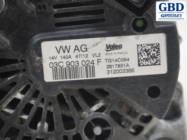 VW Passat, 2011-2015 (B7) (VALEO|03C 903 024 F|03C 903 024 FX)