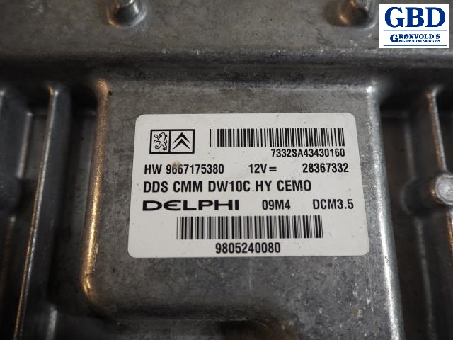 Peugeot 508, 2014-2018 (Type I, Fase 2) (DELPHI|9667175380)