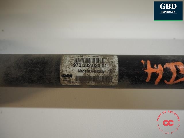 Drivaksel høyre bak, diesel/automat til Porsche Panamera 2009-2017 (Type I) (970) (970) (970 332 024 01|970 332 024 03|)