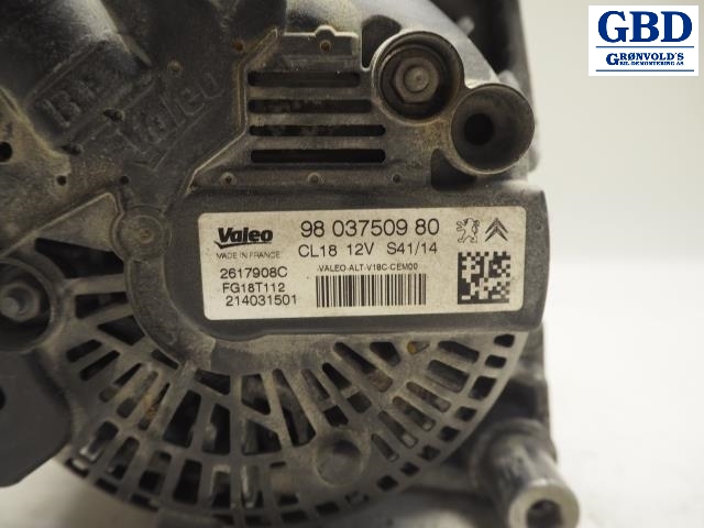 Toyota Proace, 2013-2016 (Type I) (VALEO|SU001-A2548|98 037509 80)