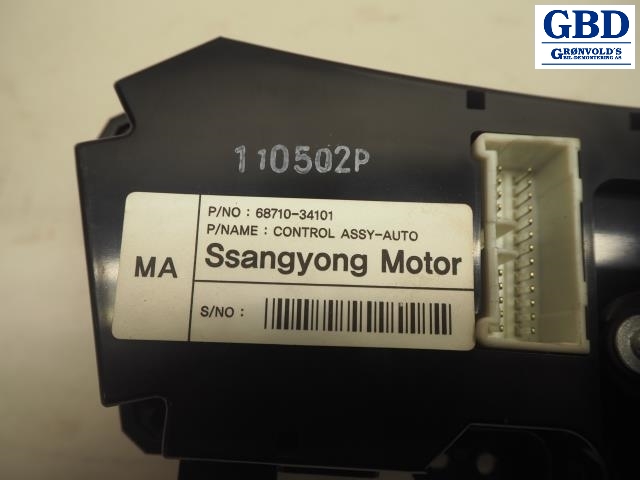 SsangYong Korando, 2011-2013 (Type III) (6871034103HDV|68710-34101)