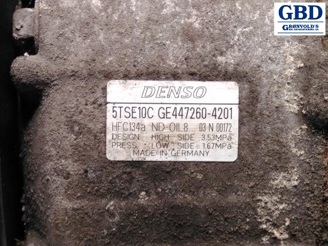 Toyota Yaris, 2012-2014 (Type III, Fase 1) (DENSO|883100D380|5TSE10C GE447260-4201)