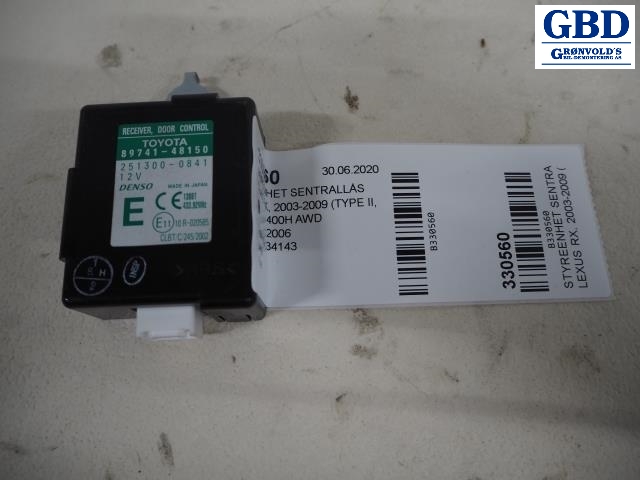 Lexus RX, 2003-2009 (Type II, XU30) (DENSO|89741-48150|251300-0841)