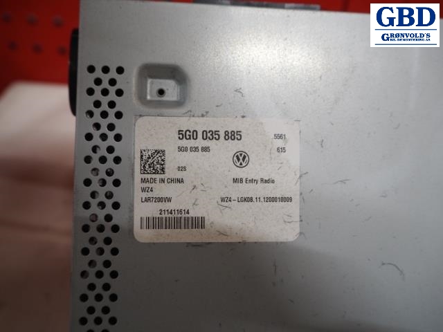 VW Golf VII, 2012-2017 (Fase 1) (5G0 035 885)