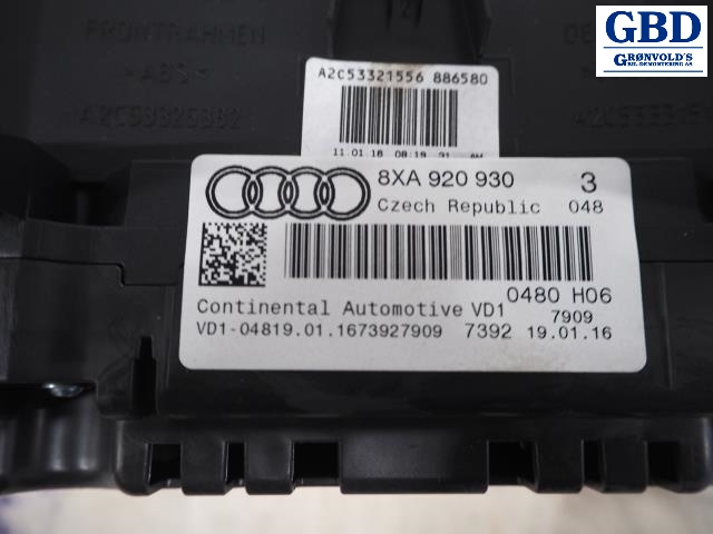 Audi A1, 2014-2018 (Type I, Fase 2) (8XA 920 930)