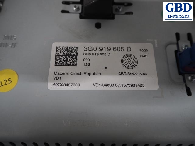 VW Touran, 2015-2021 (Type II) (3G0 919 605 D)