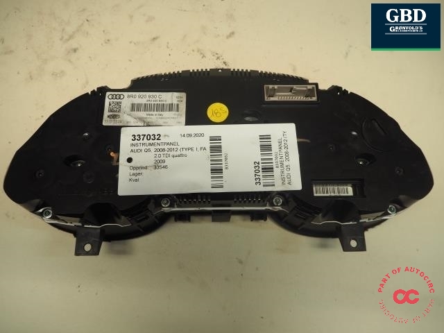 Audi Q5, 2008-2012 (Type I, Fase 1) (8R0 920 930 D|8R0 920 930 DX)