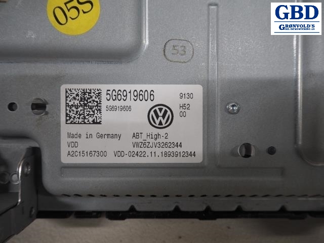 VW e-Golf, 2017-2020 (Fase 2) (5G6 919 606)