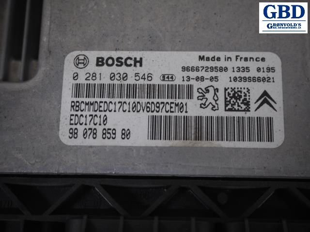 Citroën Berlingo, 2008-2015 (Type II, Fase 1) (BOSCH|98078859 80)