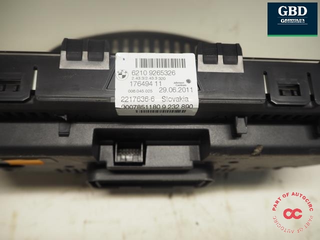 Instrumentpanel til BMW X3 2010-2017 (F25) (F25) (BMW|62 10 8 794 196|62 10 9 382 231|6210 9265326)