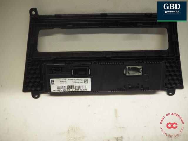 Varmeapparat betjening til BMW X3 2010-2017 (F25) (F25) (BMW|64 11 9 252 738|64 11 9 312 722|6411 9252738-01)