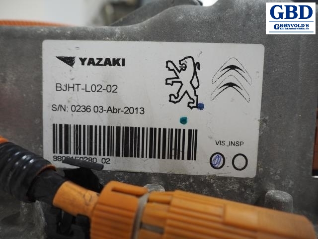 Peugeot Partner, 2008-2015 (Type II, Fase 1) (YAZAKI|BJHT-L02-02|0236 03-ABR-2013)