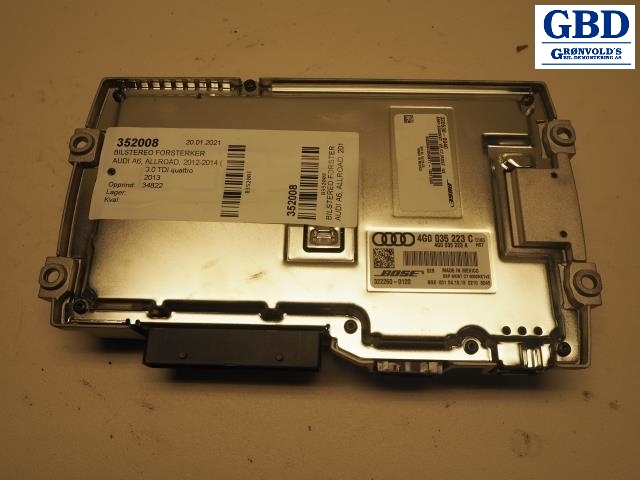 Audi A6, Allroad, 2012-2014 (Type III, Fase 1) (C7) (BOSE|4G0 035 223 C)