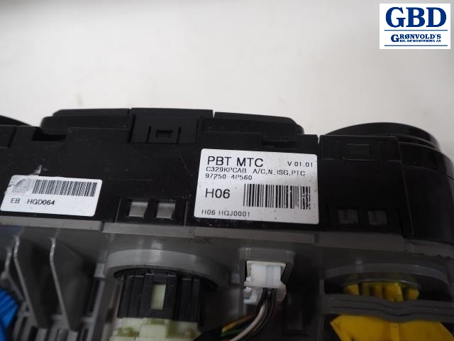 Hyundai i20, 2009-2014 (Type I) (97250 4P560BLH|97250-4F560)