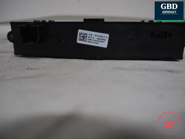 Bilstereo betjeningspanel til MG ZS EV 2019-2021 (Type I, Fase 1)  (10582378|10582378/N0|)