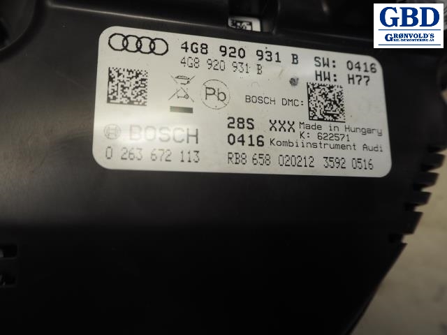 Audi A6, 2011-2014 (Type IV, Fase 1) (C7) (BOSCH|4G8 920 931 B|4G8 920 932 J)