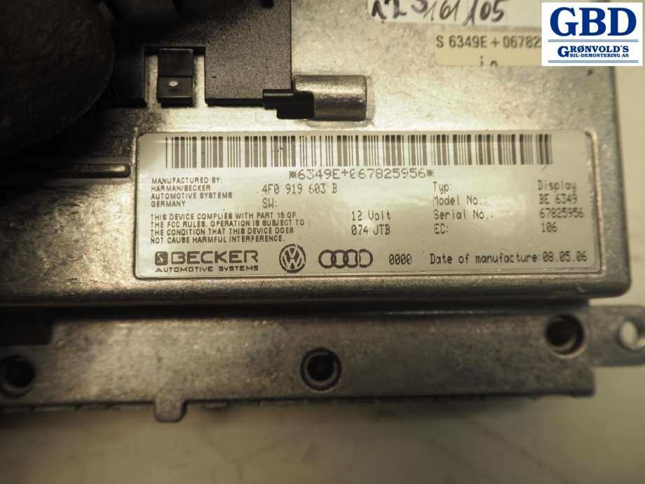 Audi Q7, 2006-2010 (Type I, Fase 1) (8T0 919 603 C|4F0 919 603 B)