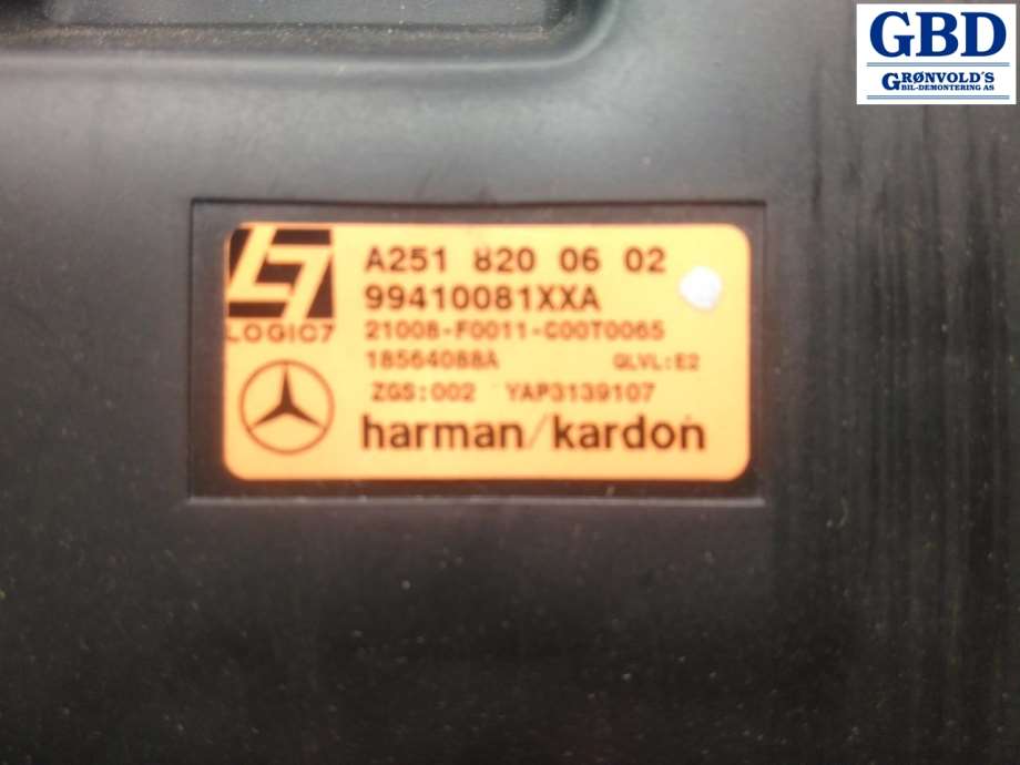 Mercedes R-Klasse, 2006-2013 (W251) (HARMAN/KARDON|A 251 820 06 02)