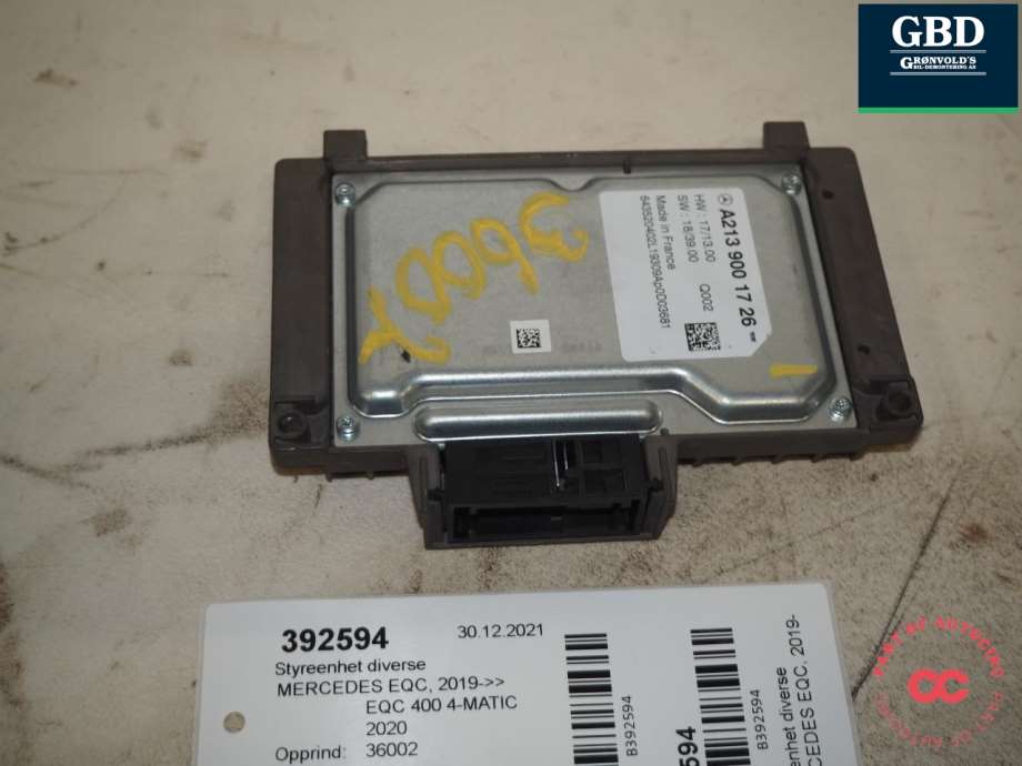 Mercedes EQC, 2019- (A2139001726|A 213 900 17 26 80)