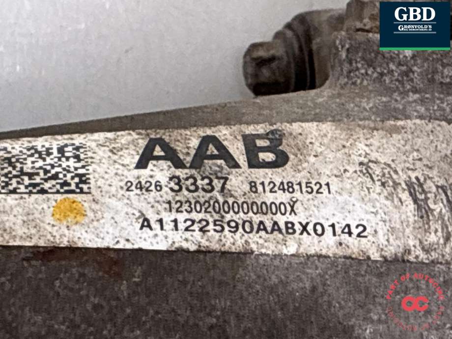 Girkasse 4WD fordelingskasse til Opel Mokka 2012-2016 (Type I, Fase 1) (24263337|)