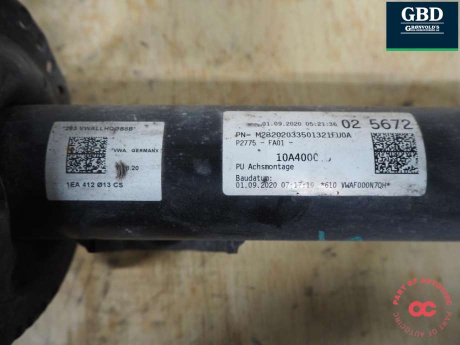 VW ID.3, 2020- (1EA 413 023 AD|5Q0 411 105 FS)