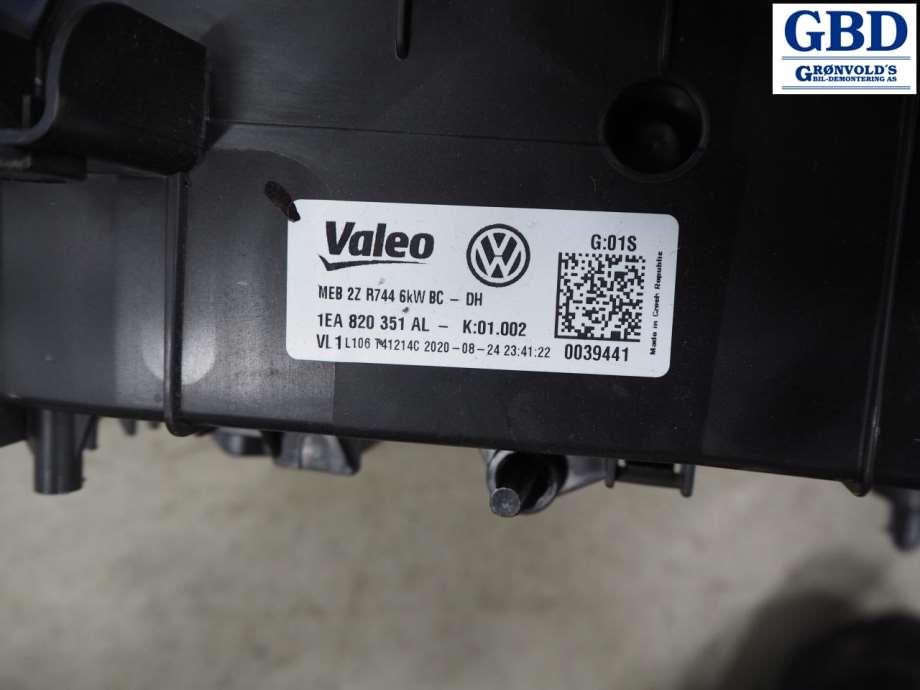 VW ID.3, 2020- (VALEO|1EA 820 353 A|1EA 820 351 AL)