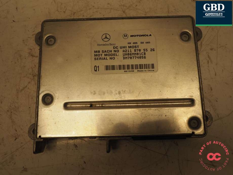 Styreenhet bluetooth til Mercedes GL 2006-2012 (X164) (X164) (A 211 870 55 26|A 211 870 39 26 80|A211 870 55 26)