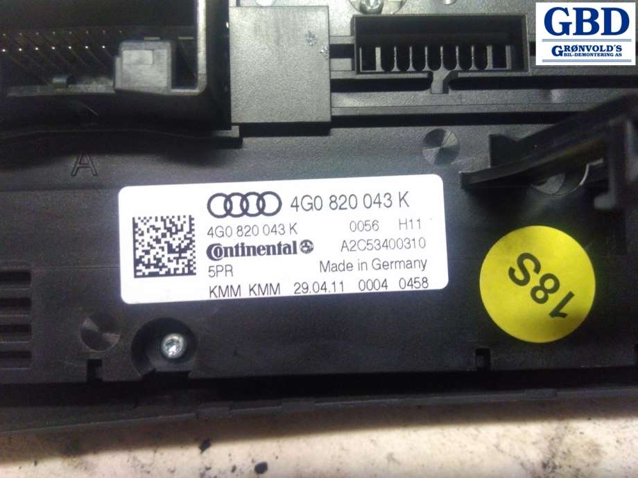 Audi A7, 2010-2014 (Type I, Fase 1) (VW|4G0 820 043 K)